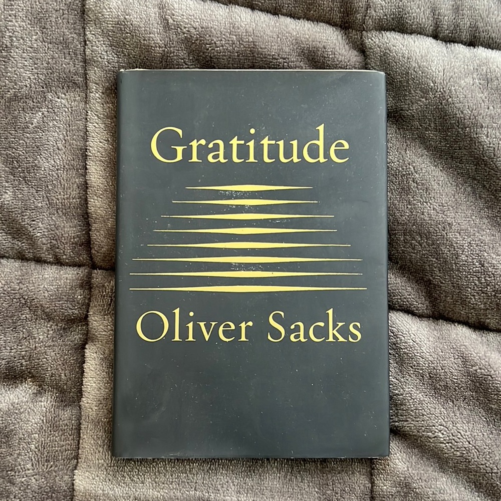 Gratitude by Oliver Sacks